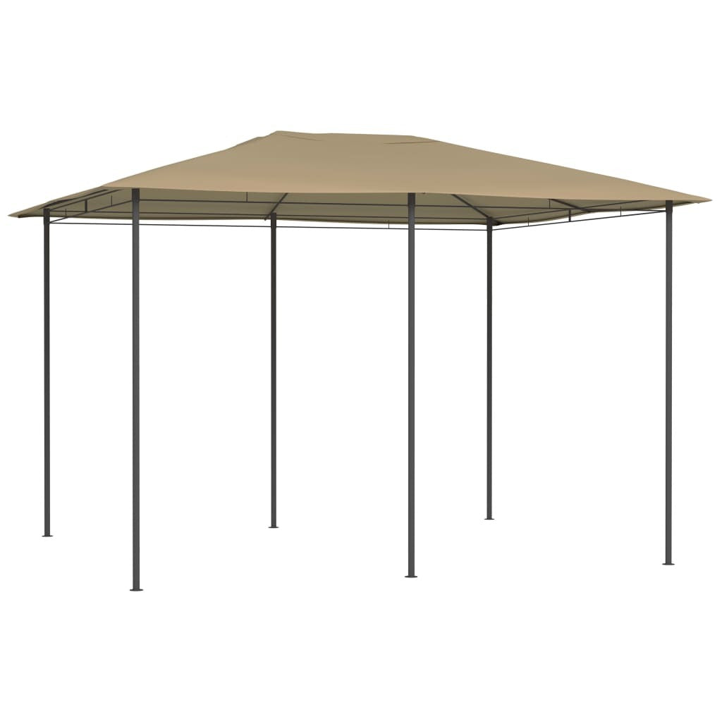 Gazebo 3x4x2.6 m Taupe 160 g/m