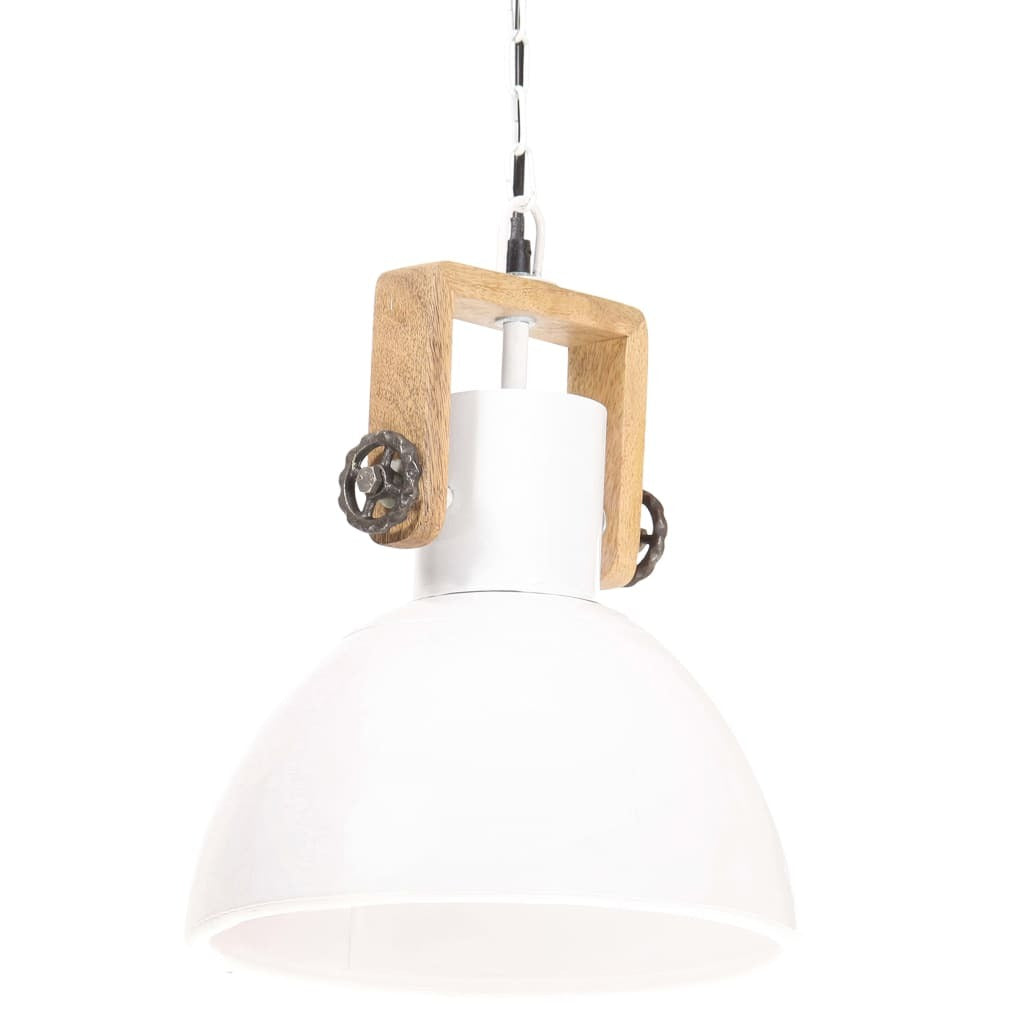 Industrial Hanging Lamp 25 W White Round 30 cm E27