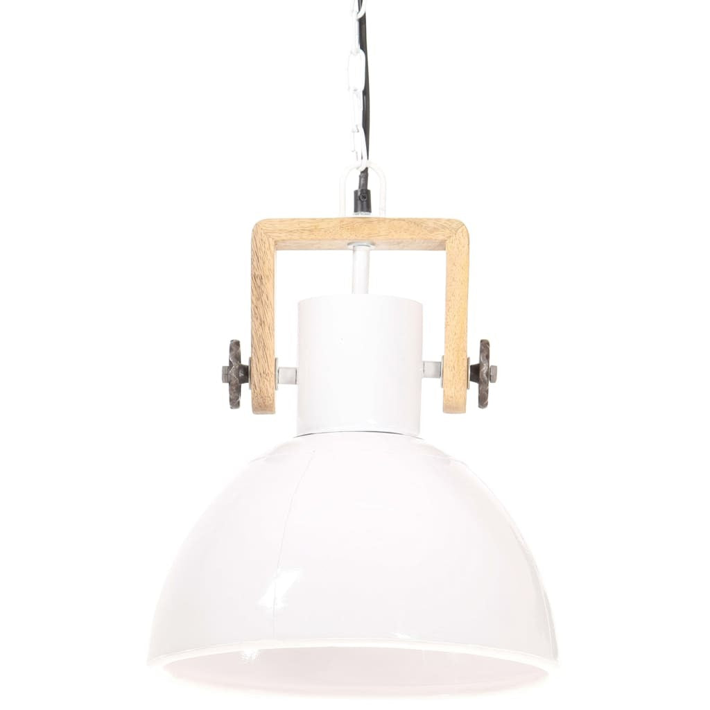 Industrial Hanging Lamp 25 W White Round 30 cm E27
