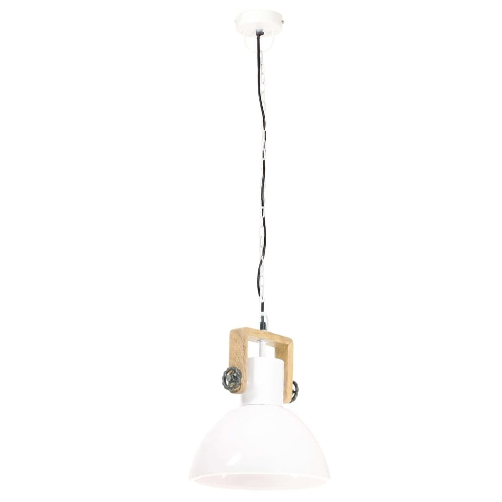 Industrial Hanging Lamp 25 W White Round 30 cm E27