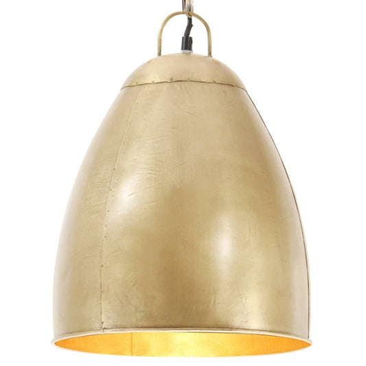 Industrial Hanging Lamp 25 W Brass Round 32 cm E27