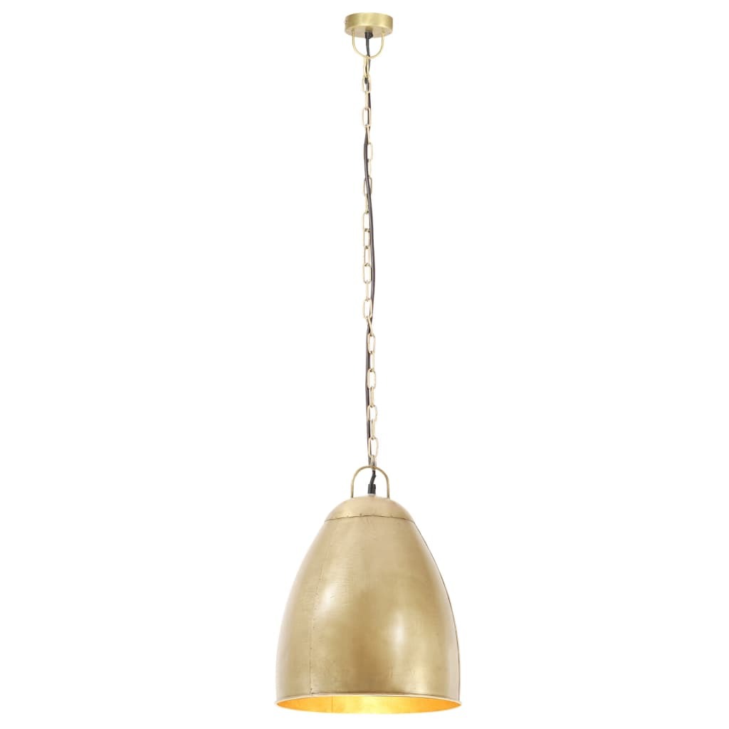 Industrial Hanging Lamp 25 W Brass Round 32 cm E27