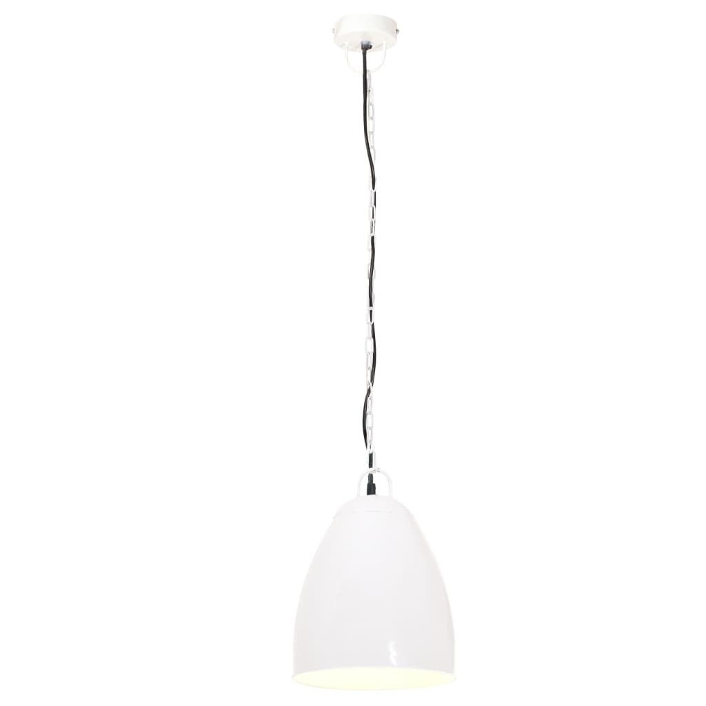 Industrial Hanging Lamp 25 W White Round 32 cm E27
