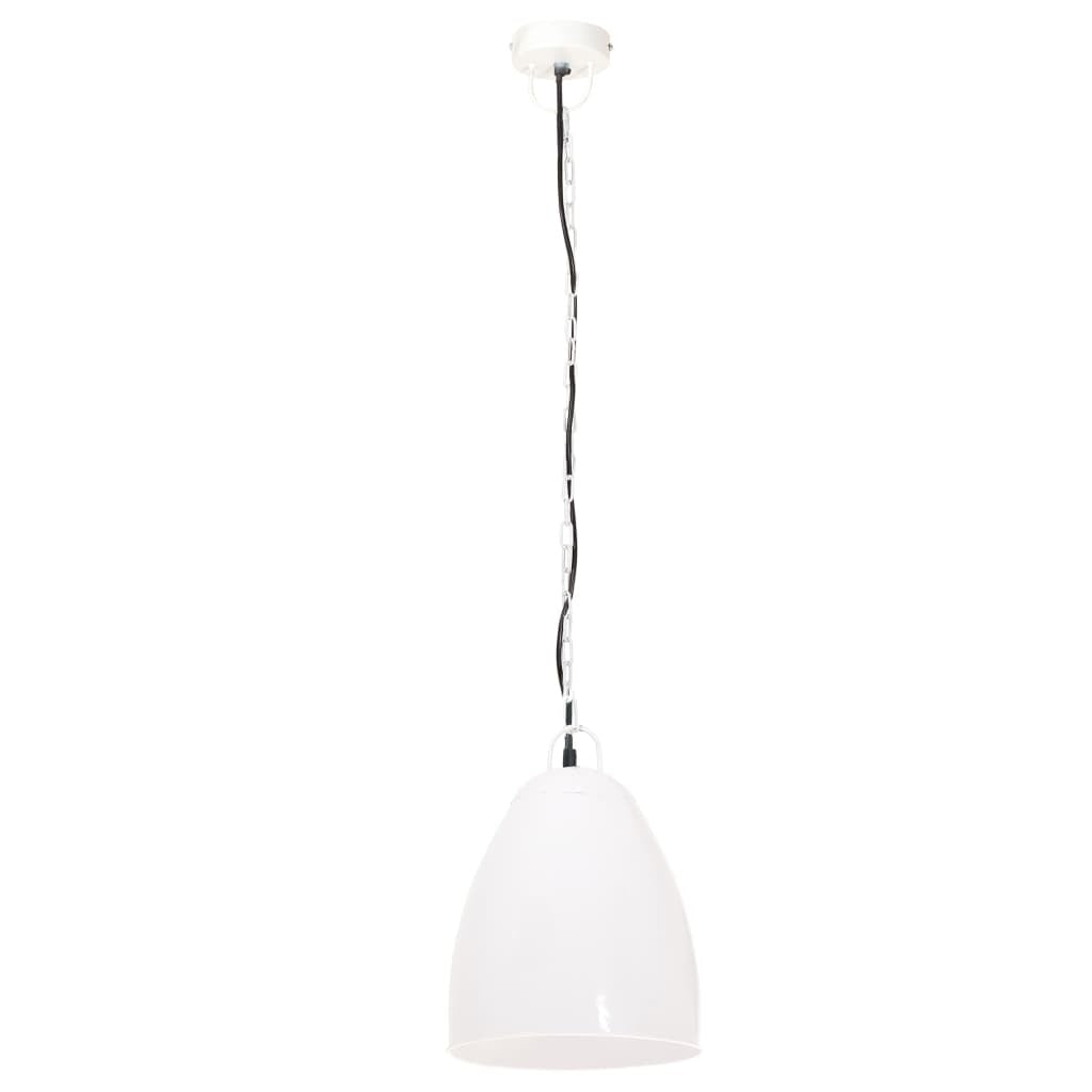 Industrial Hanging Lamp 25 W White Round 32 cm E27