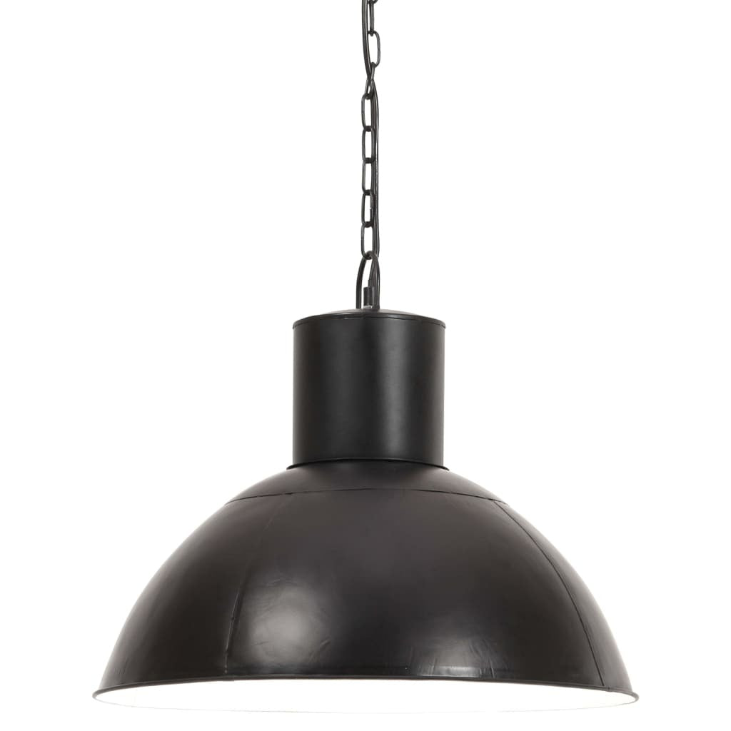 Hanging Lamp 25 W Black Round 48 cm E27