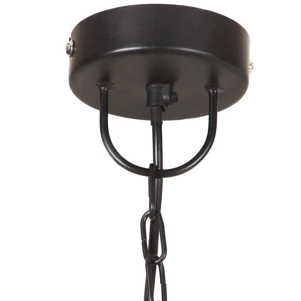 Hanging Lamp 25 W Black Round 48 cm E27