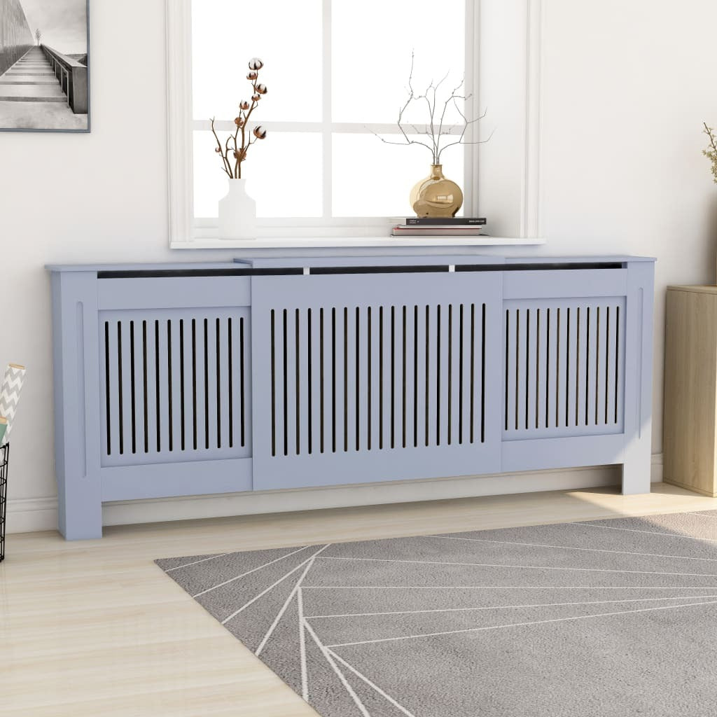 MDF Radiator Cover Grey 205 cm