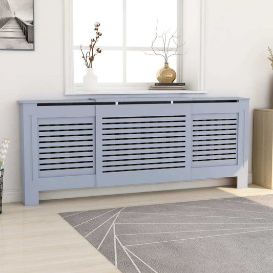 MDF Radiator Cover Grey 205 cm