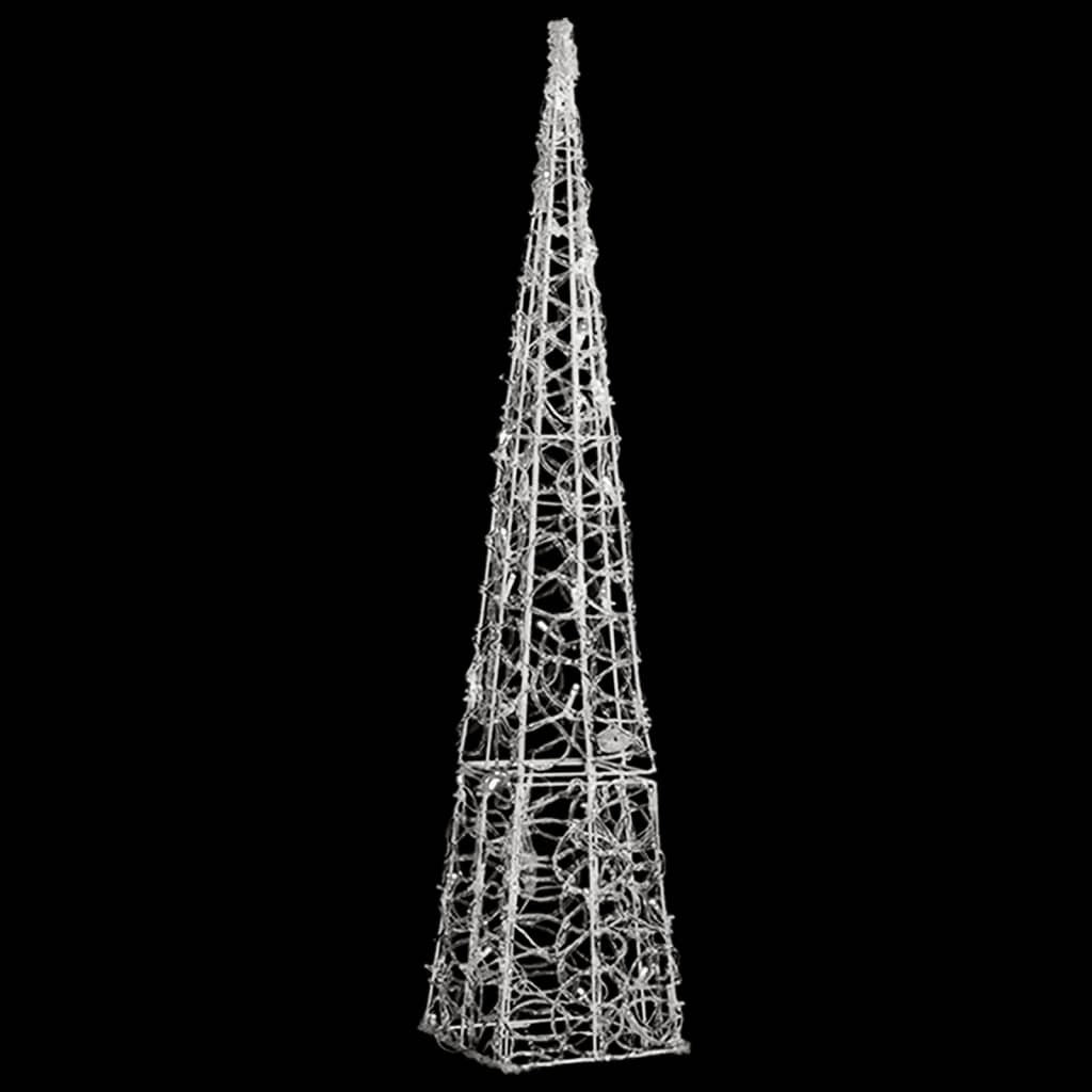 Acrylic Decorative LED Light Cone Cold White 90 cm