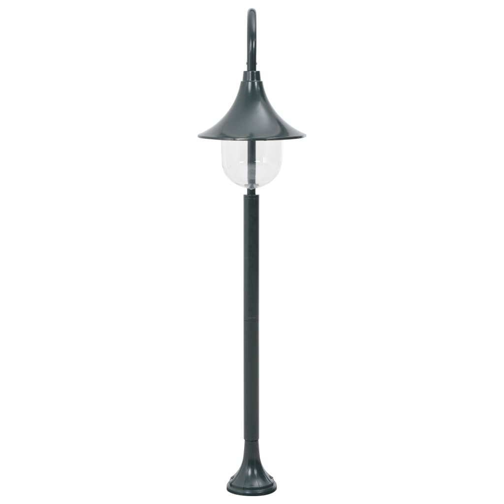 Garden Post Light E27 120 cm Aluminium Dark Green