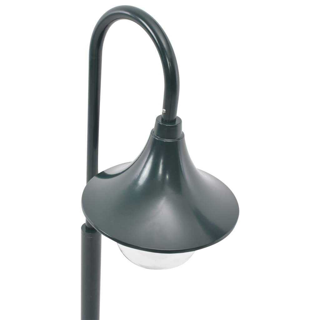 Garden Post Light E27 120 cm Aluminium Dark Green