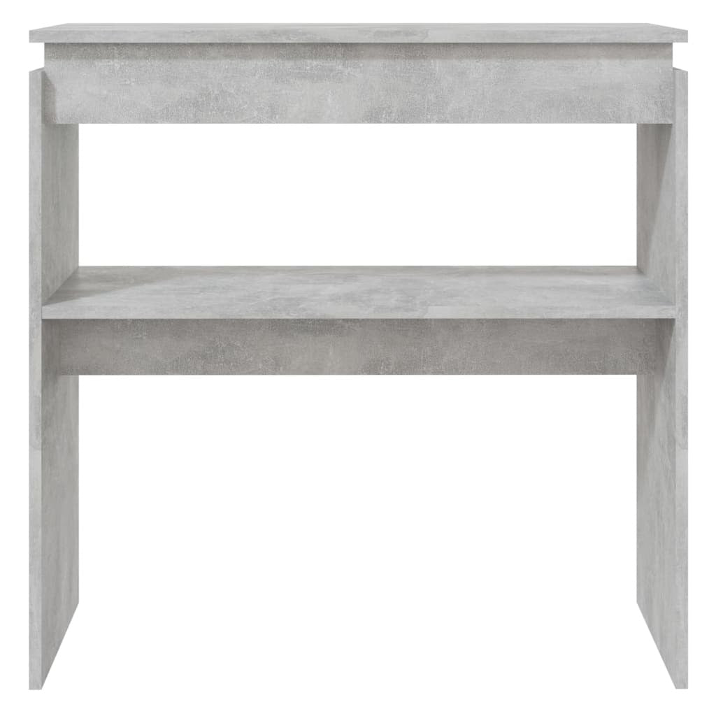 Console Table Concrete Grey 80x30x80 cm Engineered Wood