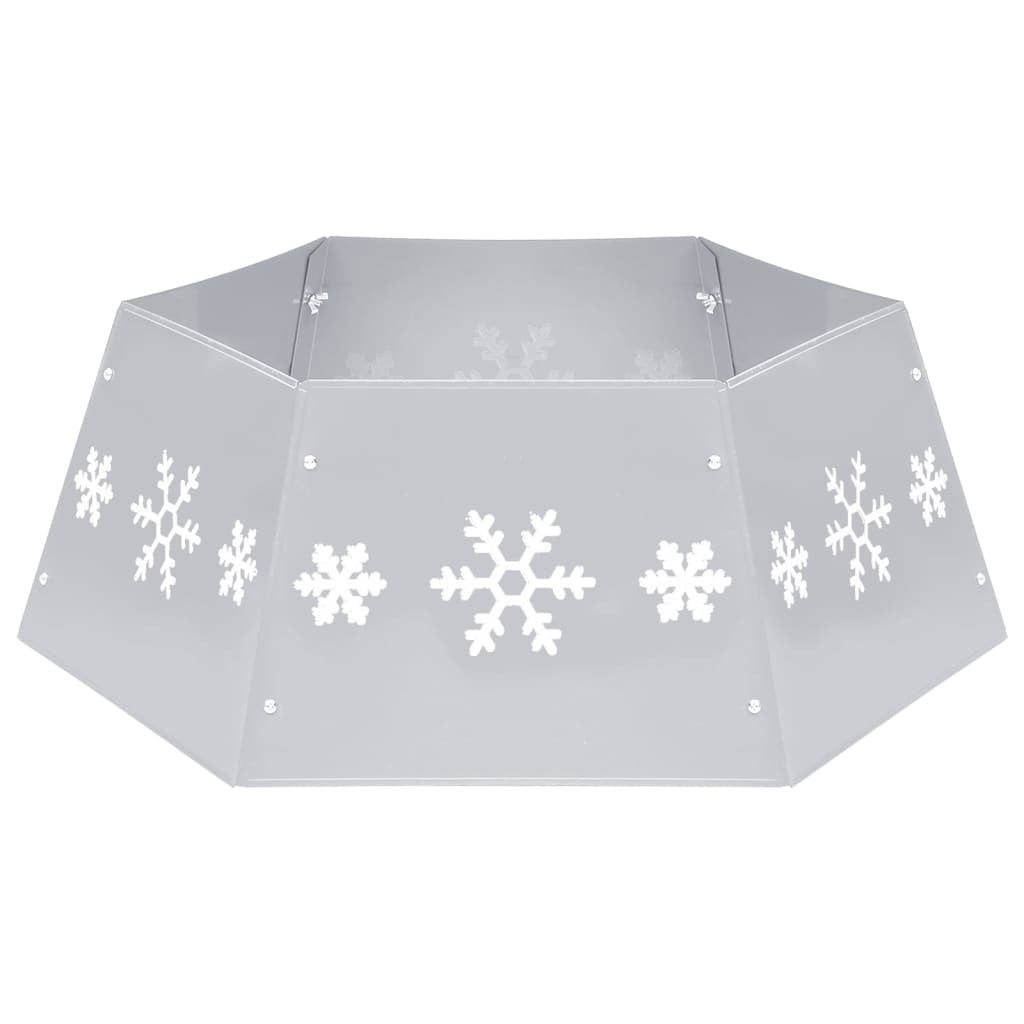 Christmas Tree Skirt Silver and White68x25 cm
