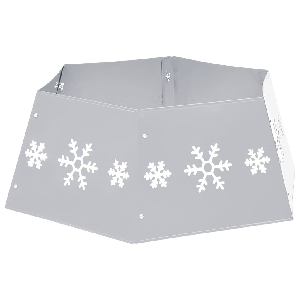 Christmas Tree Skirt Silver and White68x25 cm