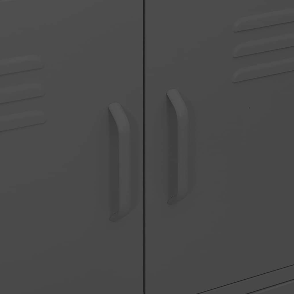 Storage Cabinet Anthracite 80x35x101.5 cm Steel