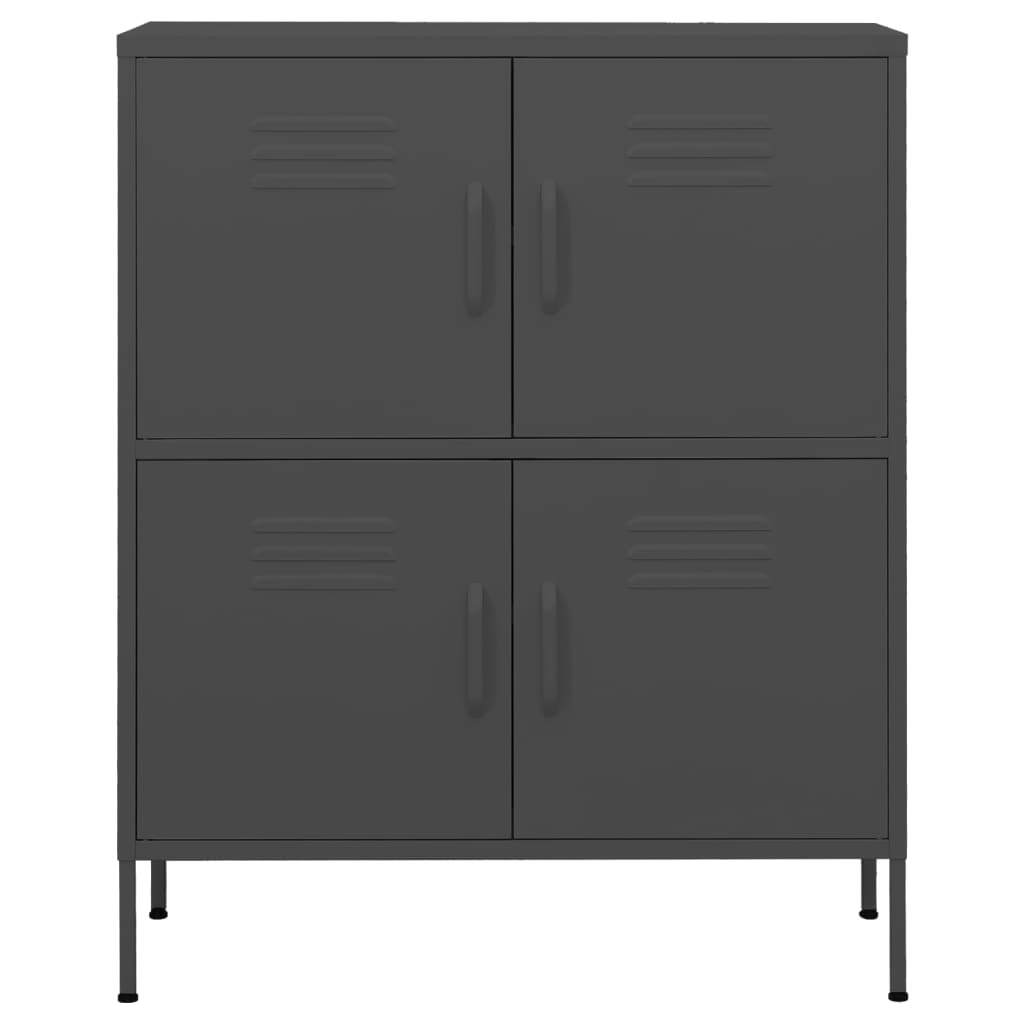 Storage Cabinet Anthracite 80x35x101.5 cm Steel