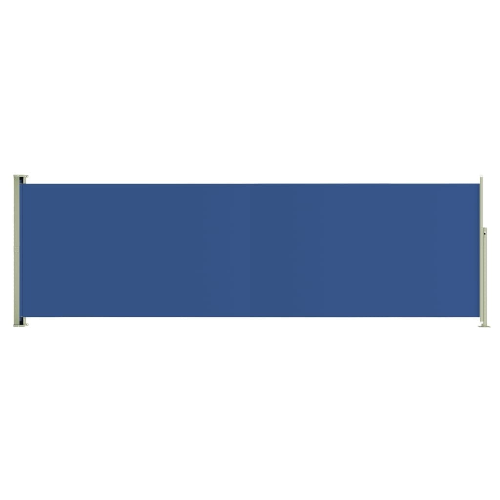 Patio Retractable Side Awning 160x500 cm Blue