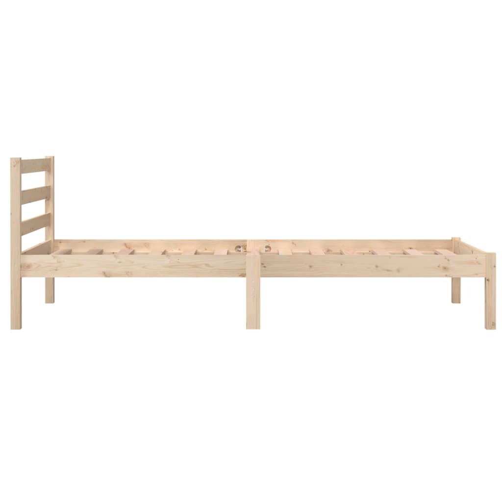 Bed Frame Solid Wood Pine 75x190 cm Small Single