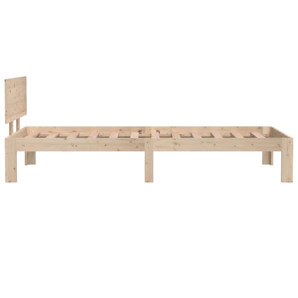 Bed Frame Solid Wood 75x190 cm 2FT6 Small Single