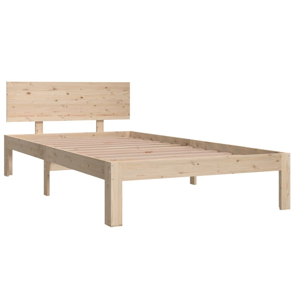 Bed Frame Solid Wood Pine 100x200 cm