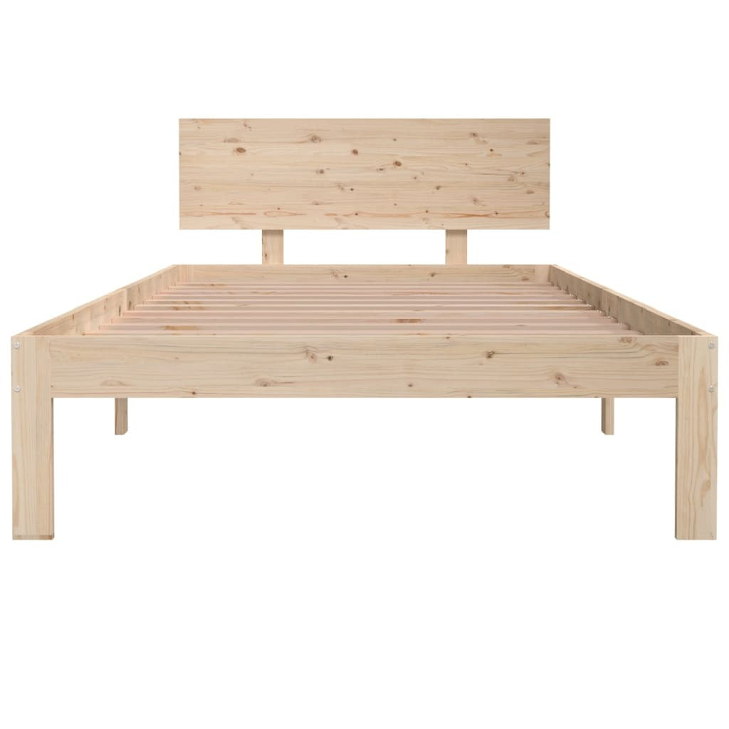 Bed Frame Solid Wood Pine 100x200 cm