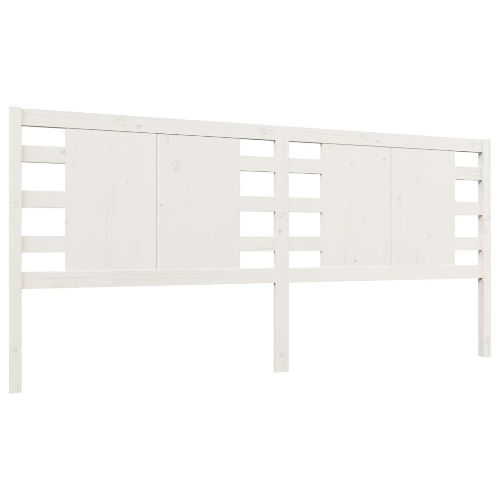 Headboard White 156x4x100 cm Solid Wood Pine