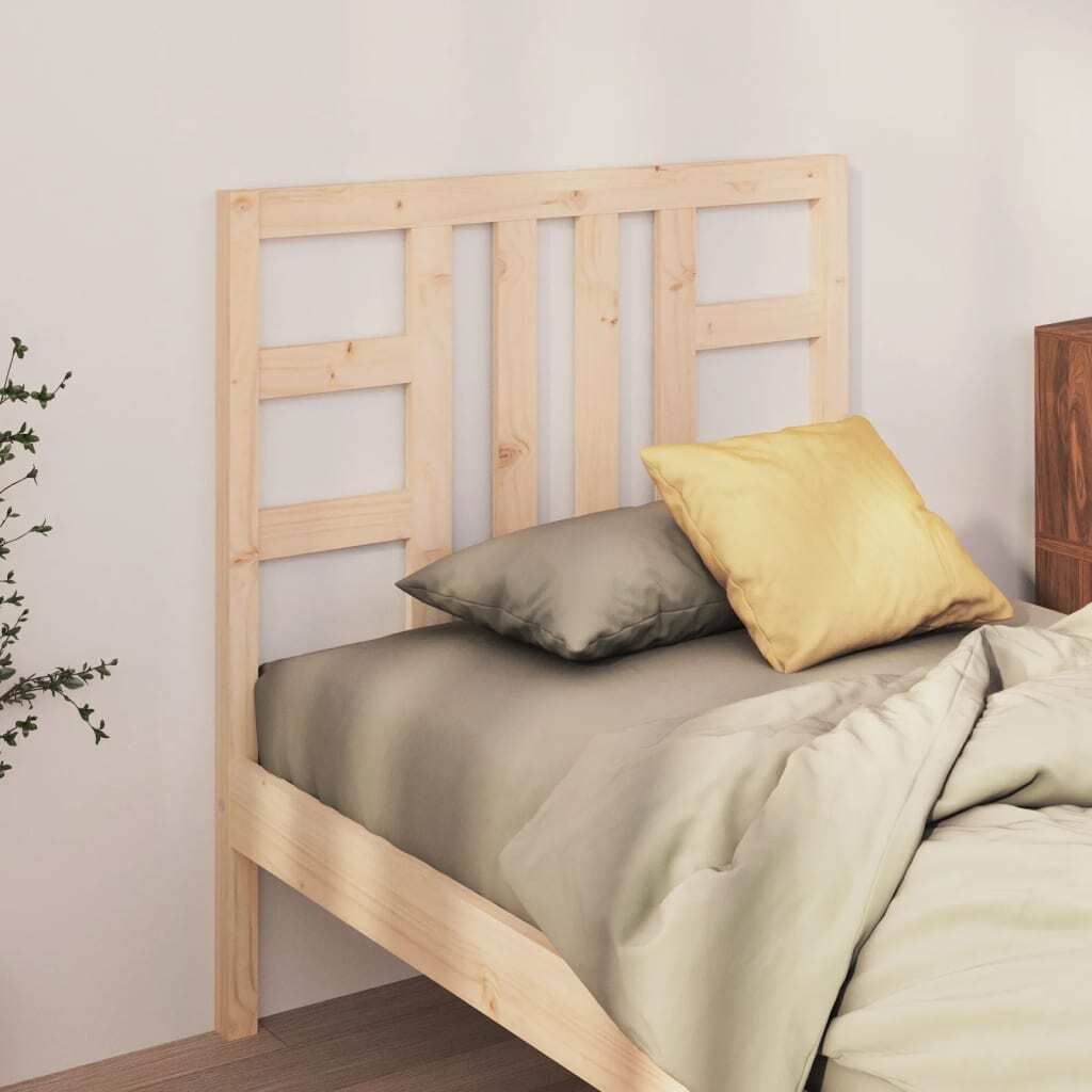 Bed Headboard 81x4x100 cm Solid Wood Pine