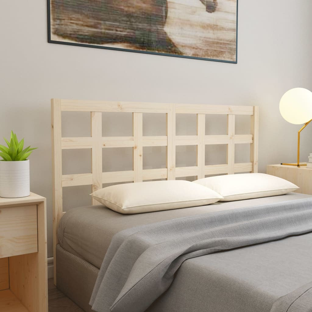 Bed Headboard 165.5x4x100 cm Solid Wood Pine