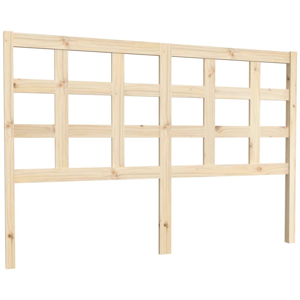 Bed Headboard 145.5x4x100 cm Solid Wood Pine