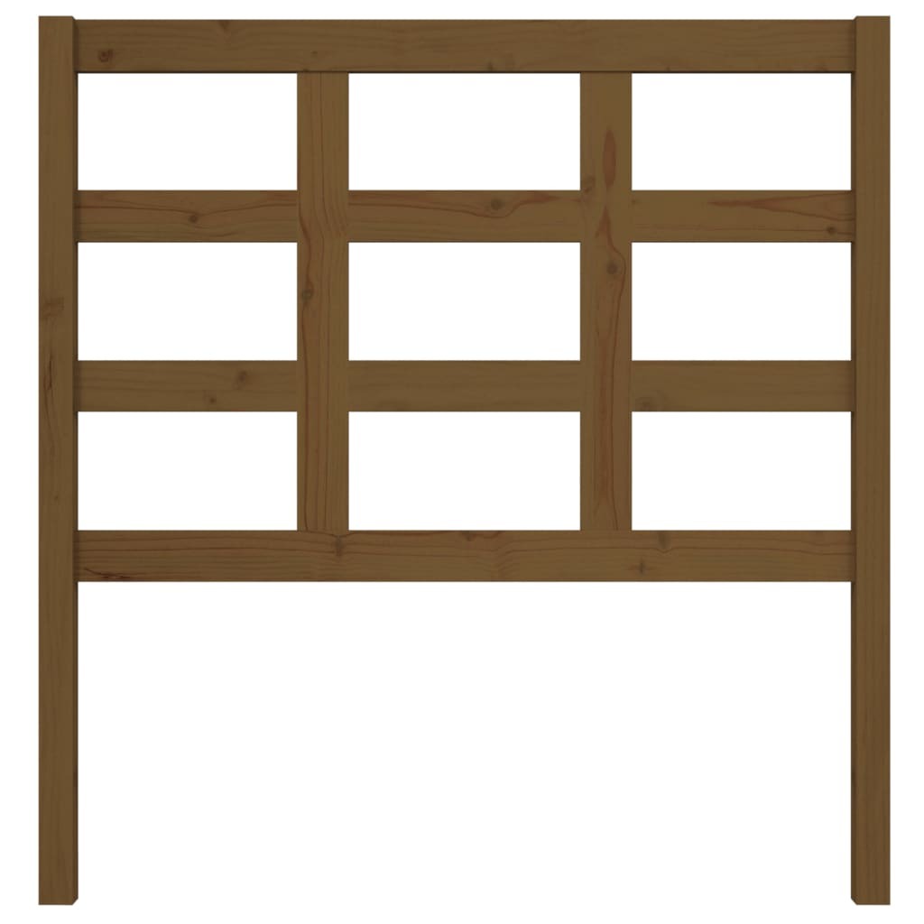 Bed Headboard Honey Brown 95.5x4x100 cm Solid Wood Pine