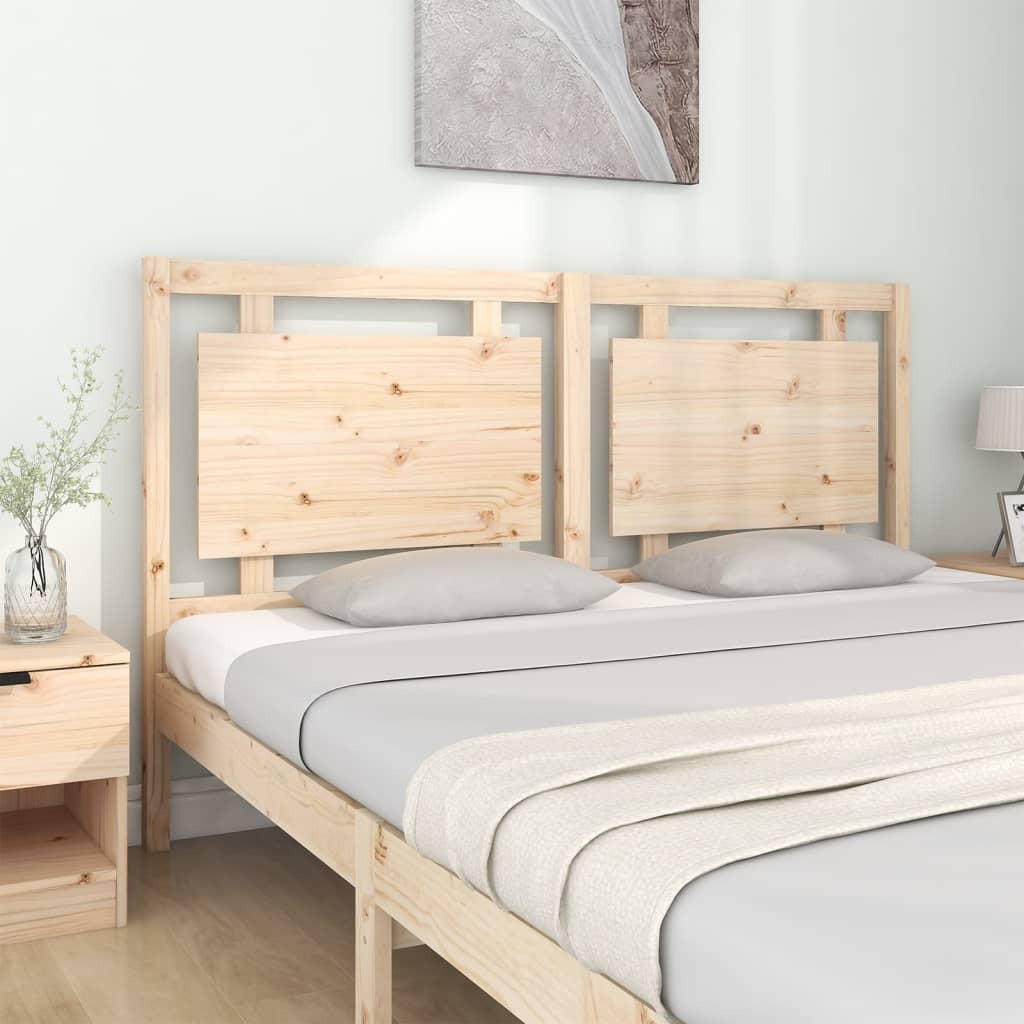 Bed Headboard 165.5x4x100 cm Solid Pine Wood