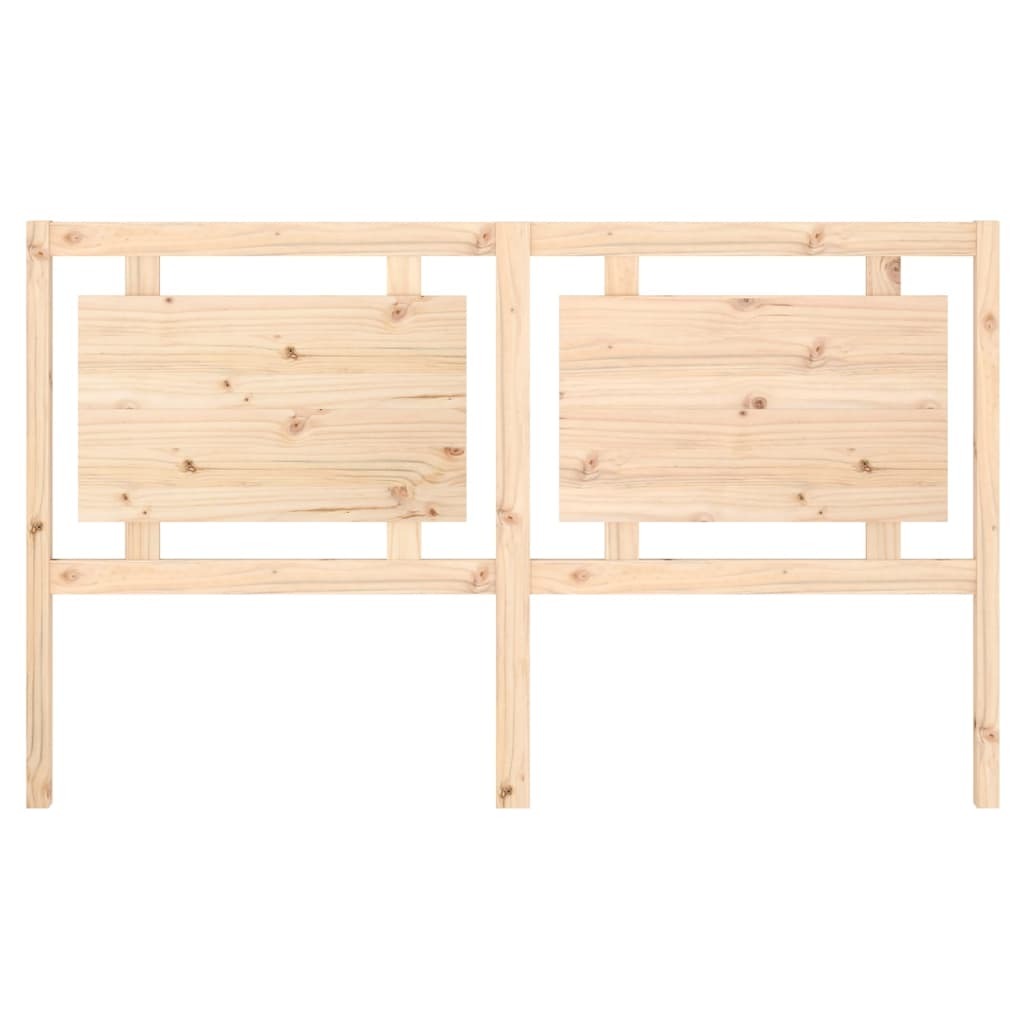 Bed Headboard 165.5x4x100 cm Solid Pine Wood
