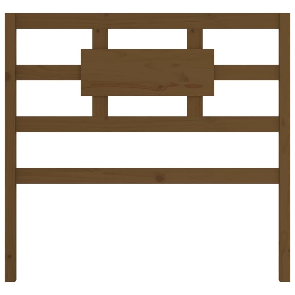 Bed Headboard Honey Brown 80.5x4x100 cm Solid Wood Pine