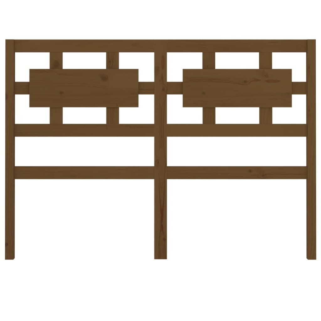 Bed Headboard Honey Brown 125.5x4x100 cm Solid Wood Pine