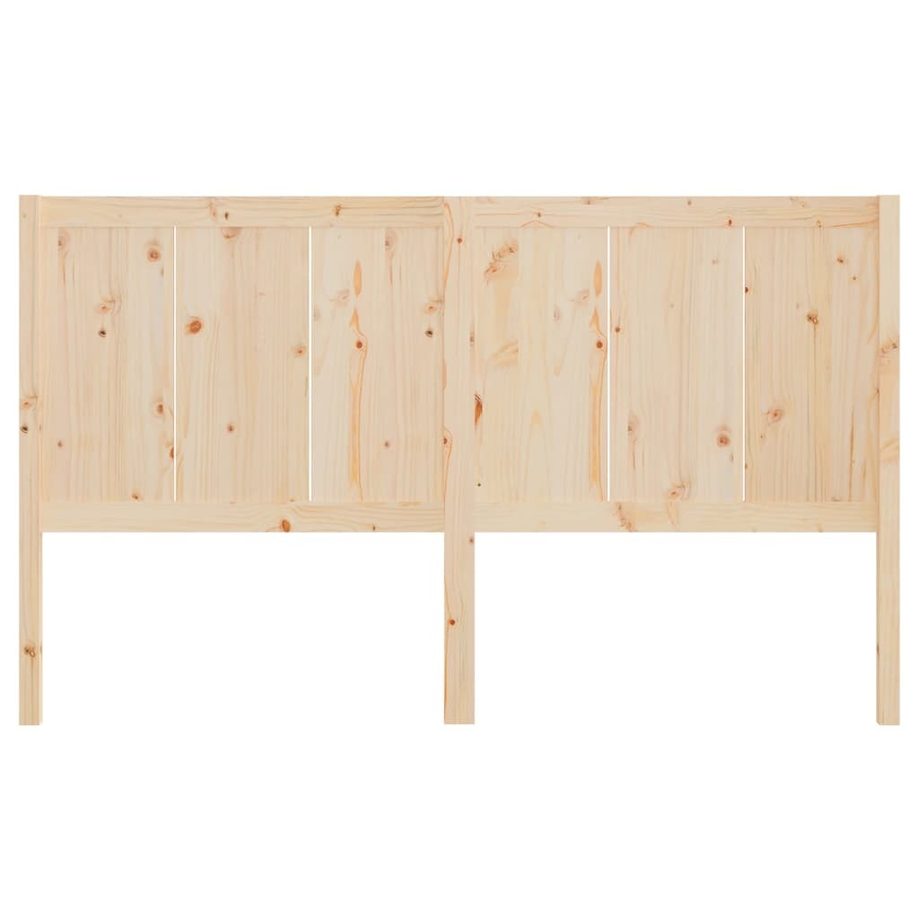 Bed Headboard 155.5x4x100 cm Solid Pine Wood