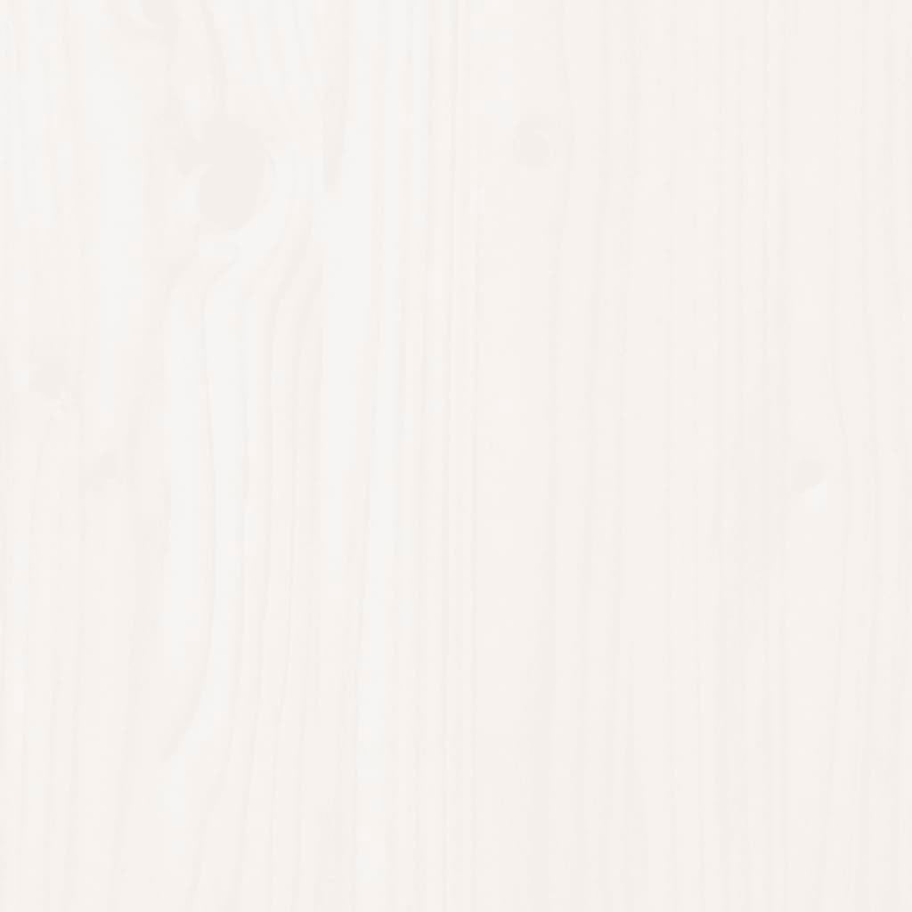 Bed Headboard White 81x4x104 cm Solid Wood Pine