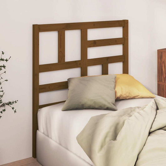 Bed Headboard Honey Brown 81x4x104 cm Solid Wood Pine