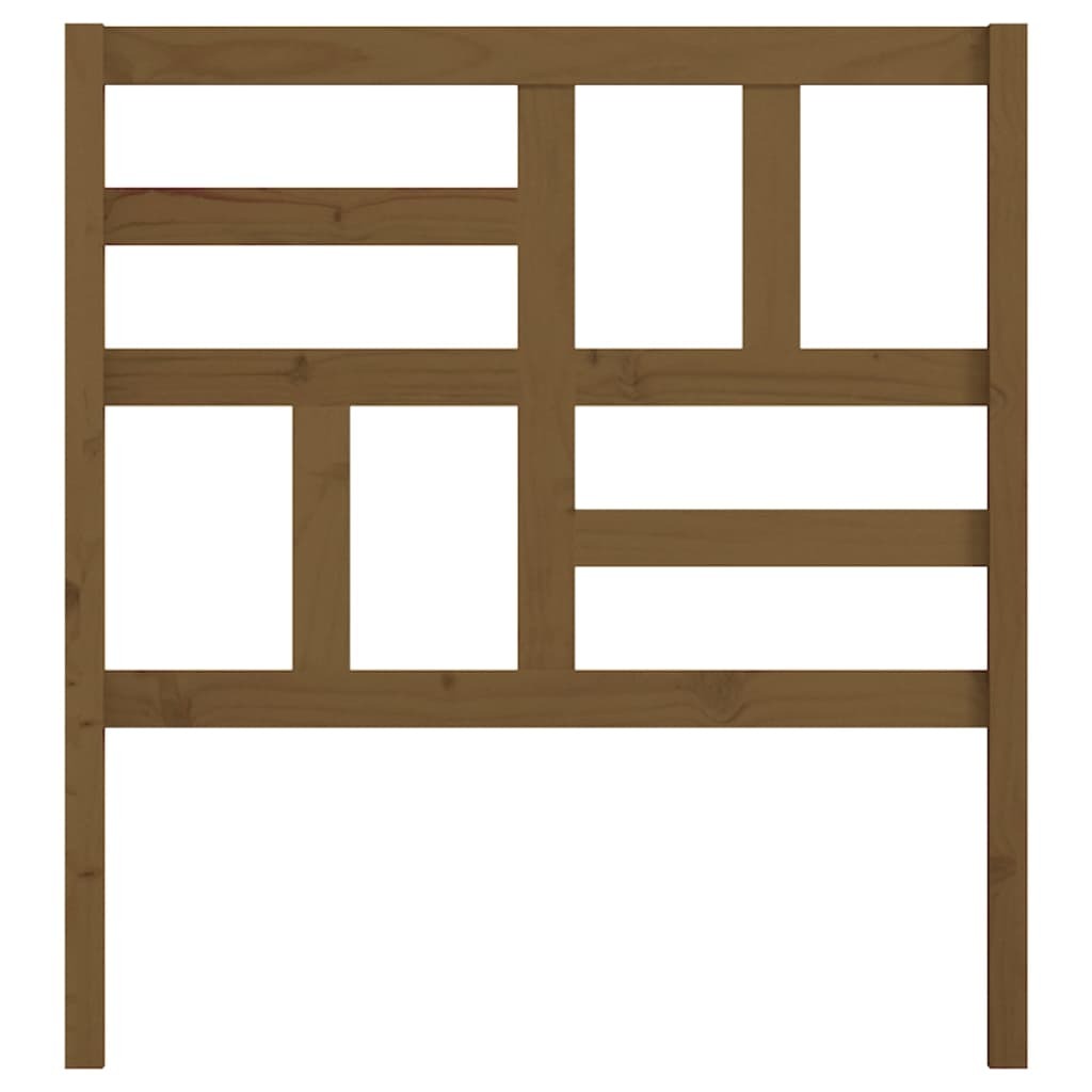 Bed Headboard Honey Brown 106x4x104 cm Solid Wood Pine