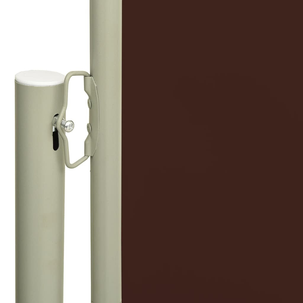 Patio Retractable Side Awning 220x600 cm Brown