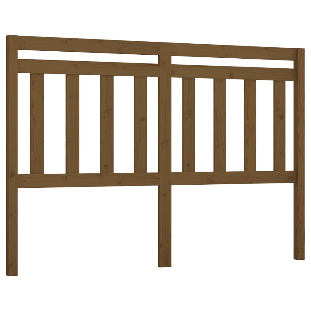 Bed Headboard Honey Brown 156x4x100 cm Solid Wood Pine