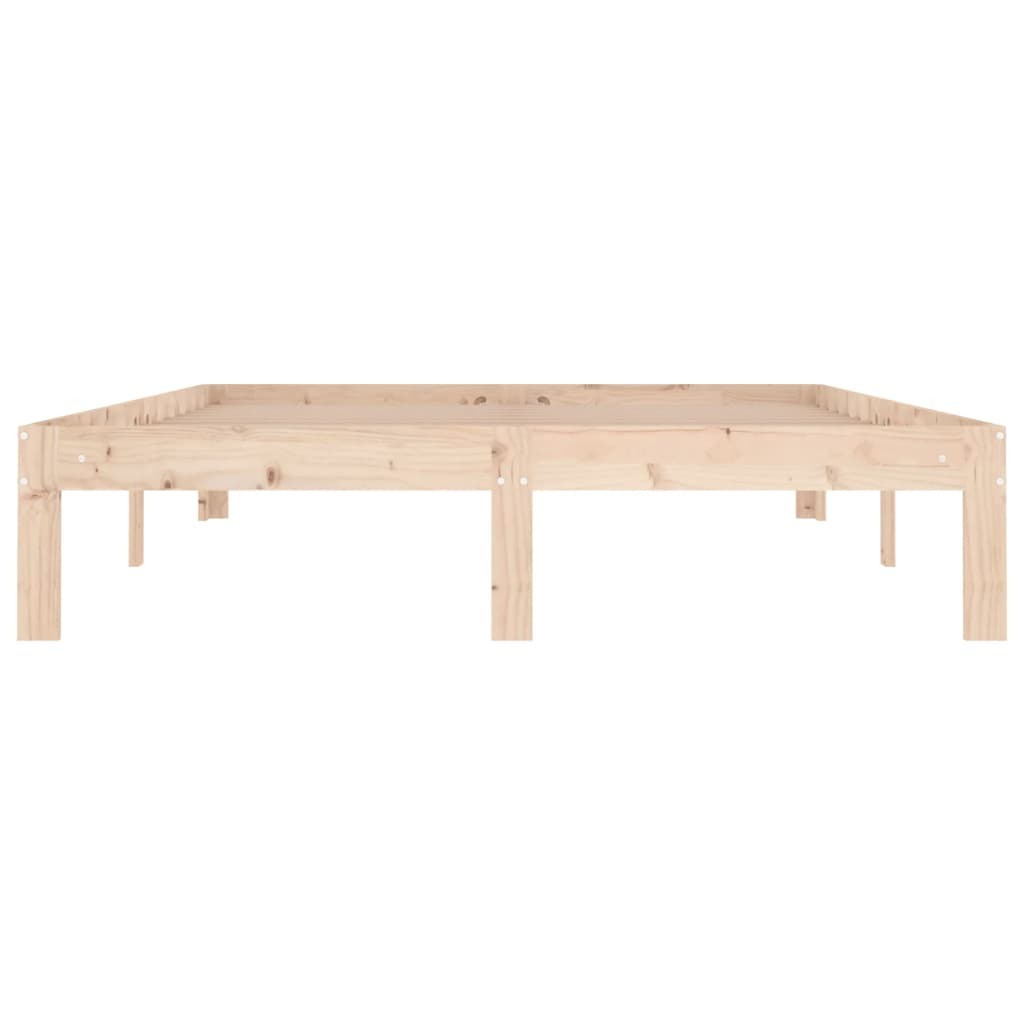 Bed Frame Solid Wood 135x190 cm Double