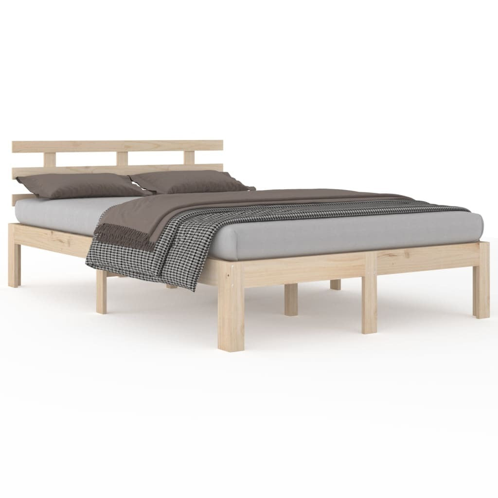 Bed Frame Solid Wood 140x200 cm