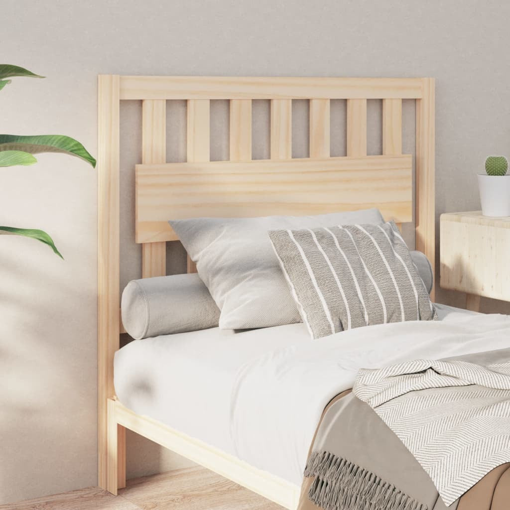 Bed Headboard 105.5x4x100 cm Solid Wood Pine