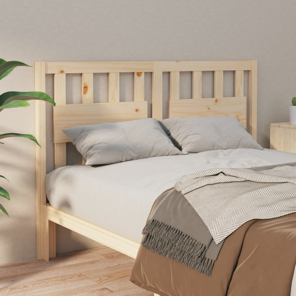 Bed Headboard 140.5x4x100 cm Solid Wood Pine