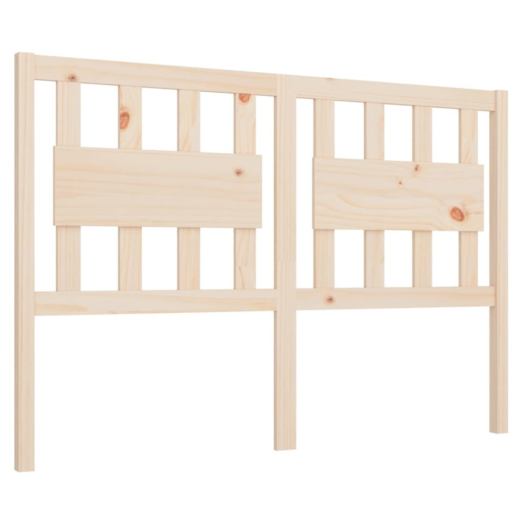 Bed Headboard 140.5x4x100 cm Solid Wood Pine