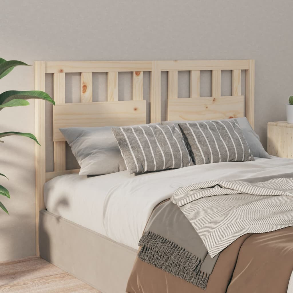 Bed Headboard 140.5x4x100 cm Solid Wood Pine