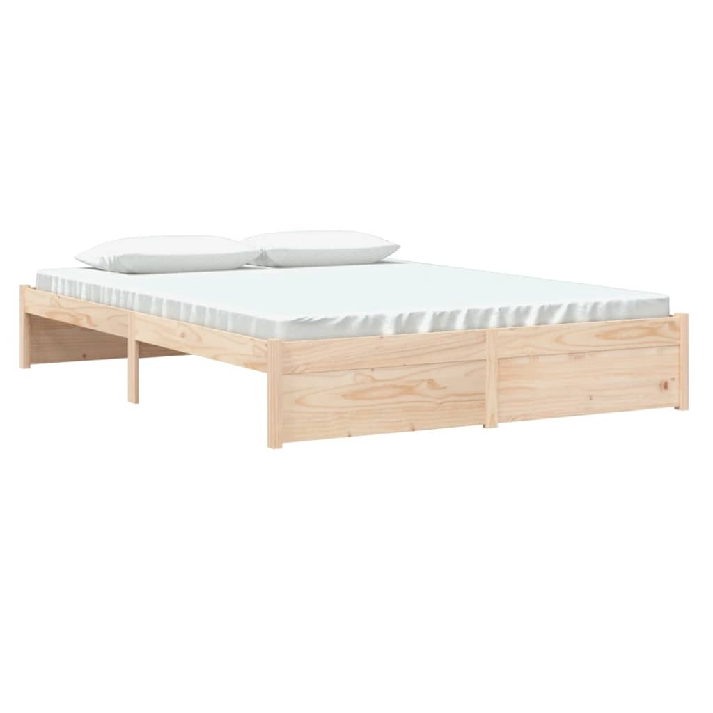 Bed Frame Solid Wood 160x200 cm