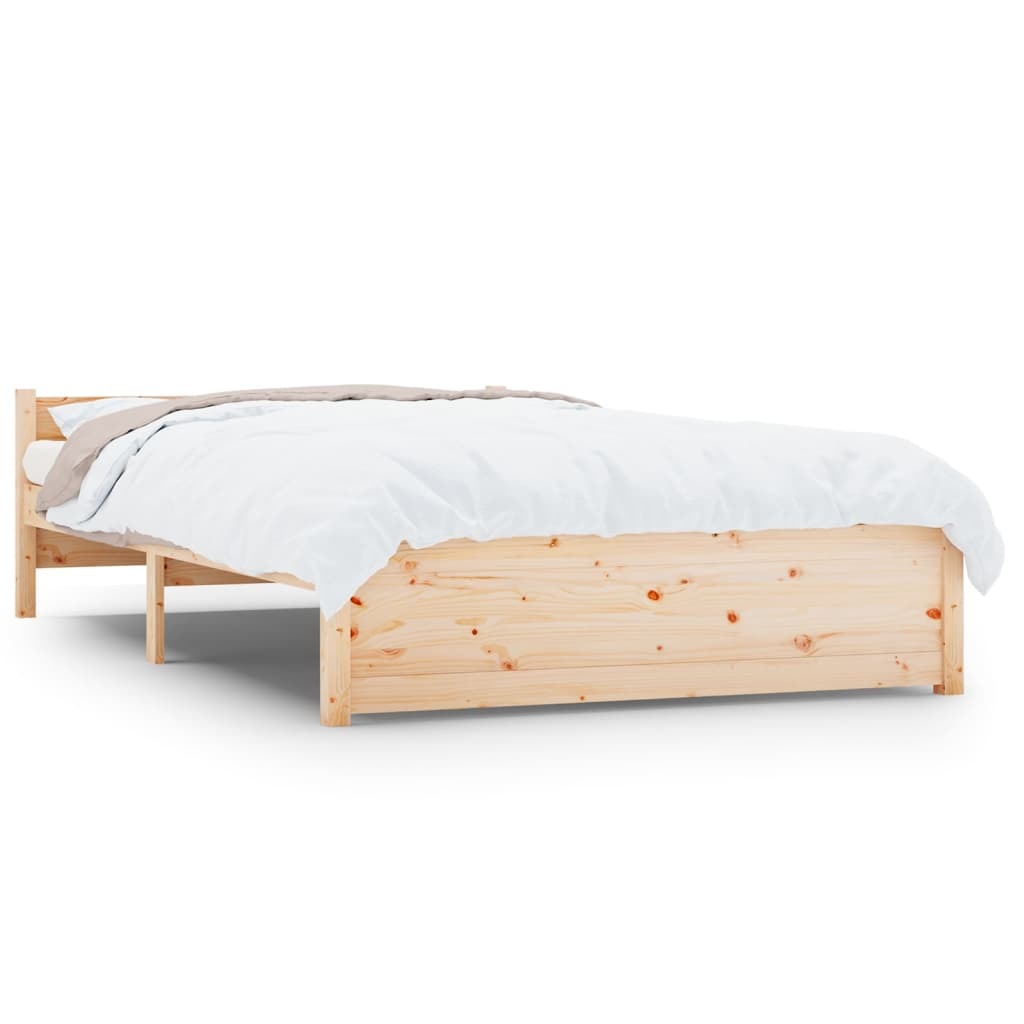 Bed Frame Solid Wood 135x190 cm 4FT6 Double