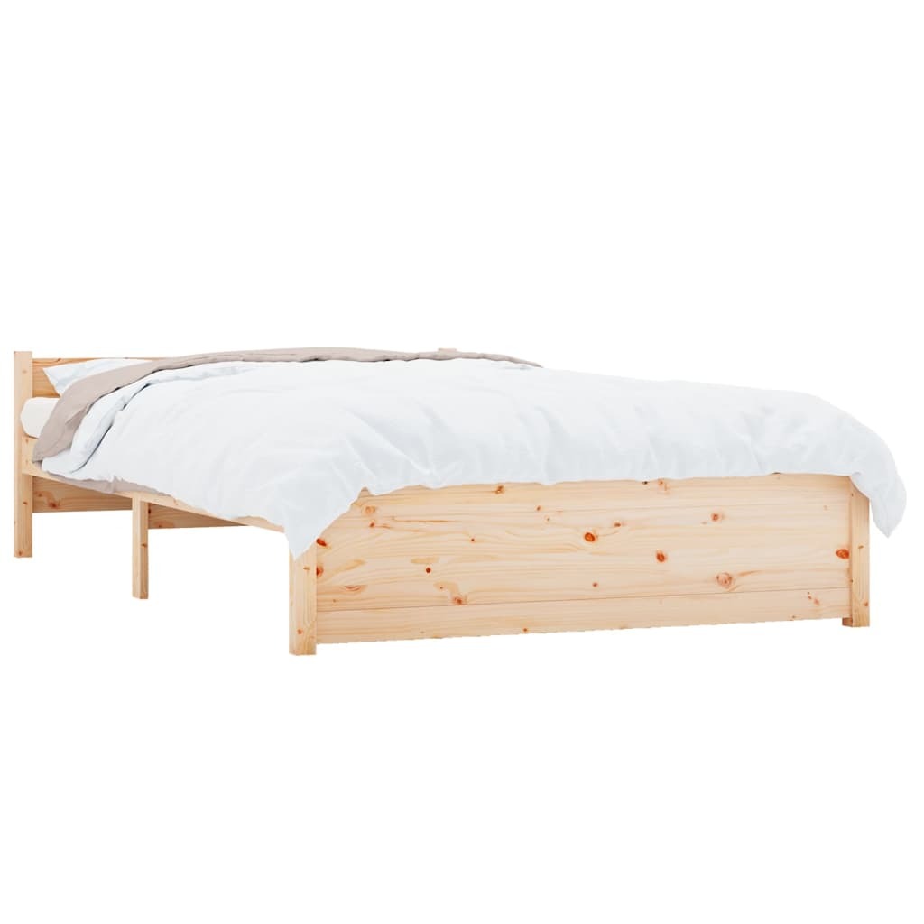 Bed Frame Solid Wood 135x190 cm 4FT6 Double