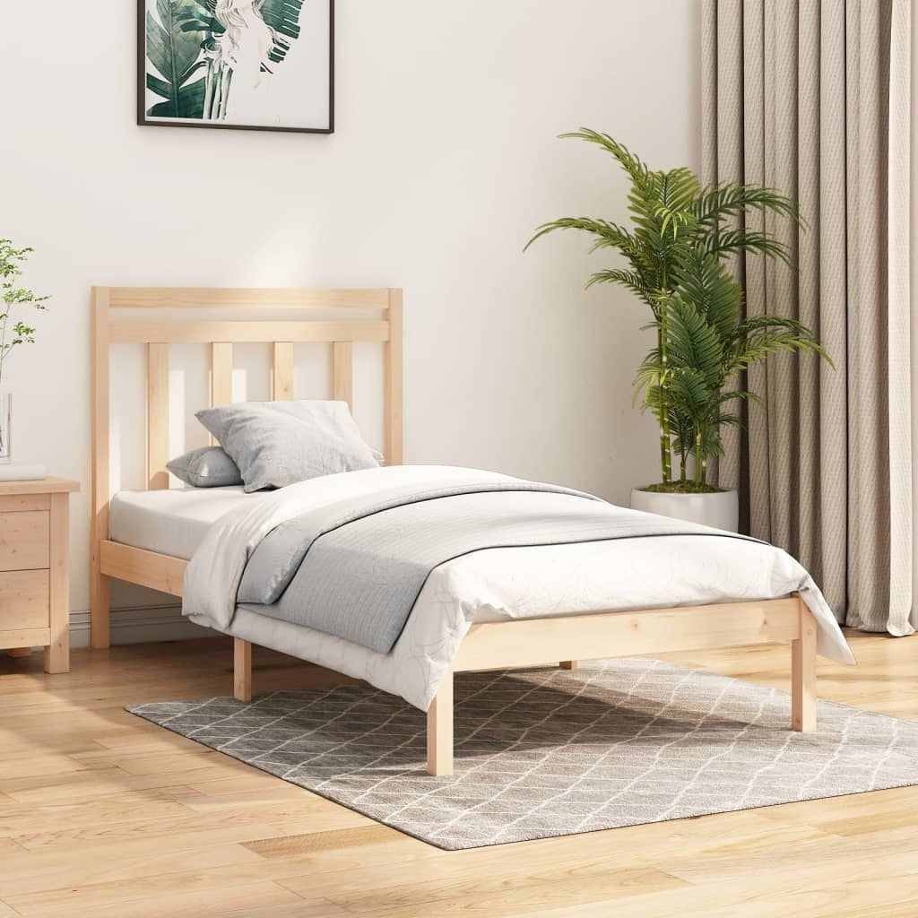 Bed Frame Solid Wood 100x200 cm